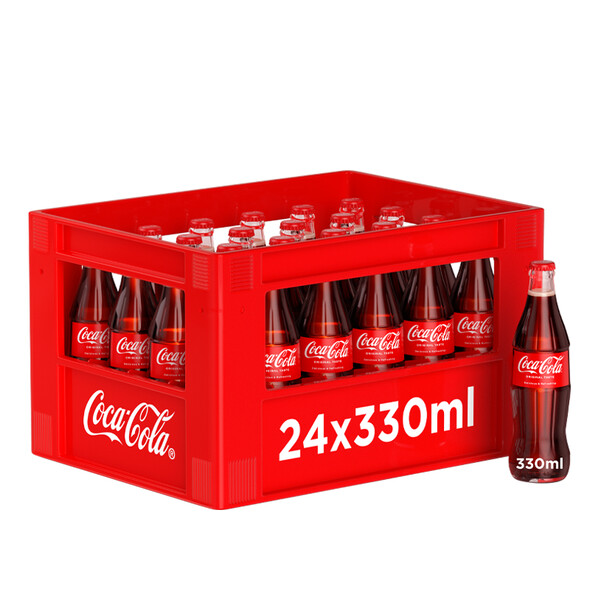 Coca-Cola classic Harass 24 x 0.33l Glas, large