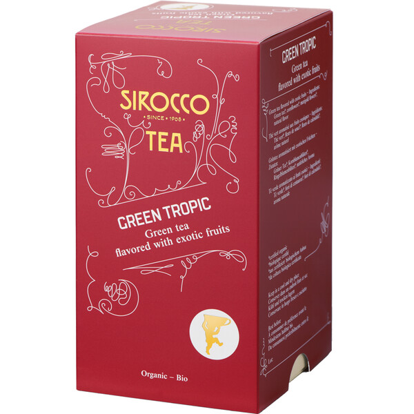 Sirocco Green Tropic 20 x 2.5g Tè in Sachets, large