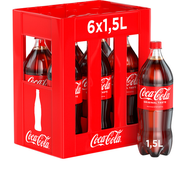 Coca-Cola classic Harass 6 x 1.5l PET, large