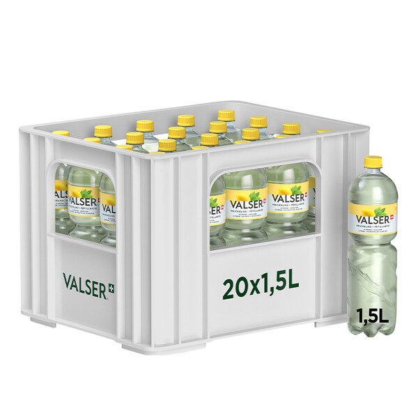 Valser Zitrone & Kräuter Harass 20 x 1.5l PET, large
