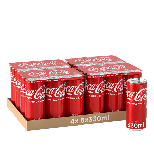 Coca-Cola classic 24 x 0.33l lattina, large