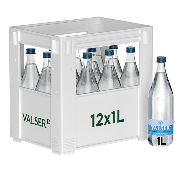 Valser Still Calcium + Magnesium Harass 12 x 1.0l Glas, large