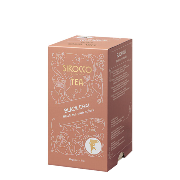 Sirocco Black Chai 20 x 2.5g Tee in Sachets, large