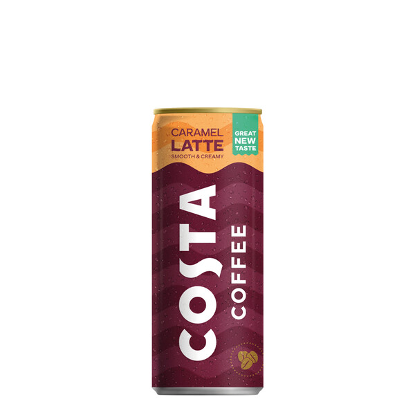 Costa Coffee Caramel Latte 12 x 0.25L can, large