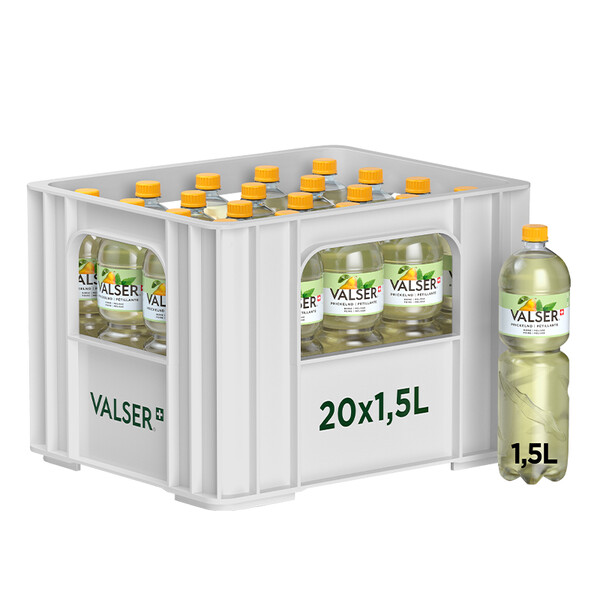 Valser Pear & Balm crate 20 x 1.5l PET, large