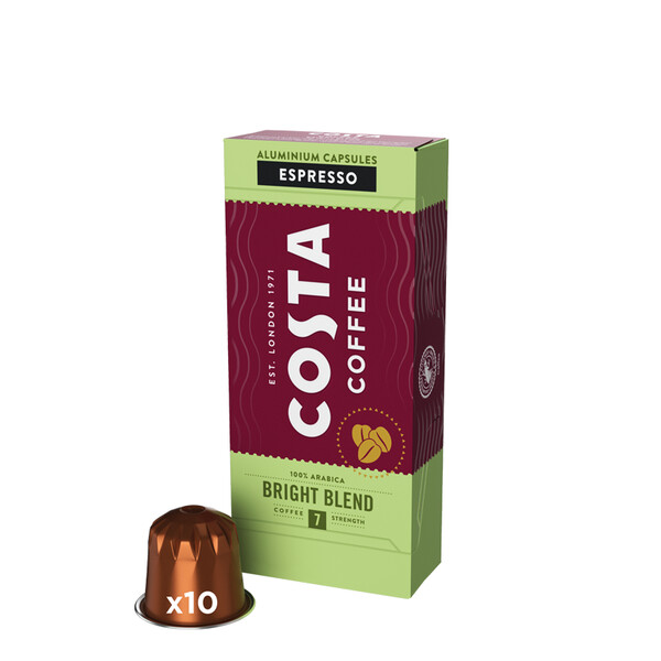 Costa Coffee Bright Blend Espresso x10 NCC capsules, large
