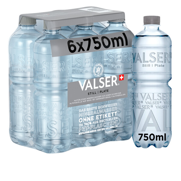 Valser Labelfree Still 6 x 0.75l PET, large